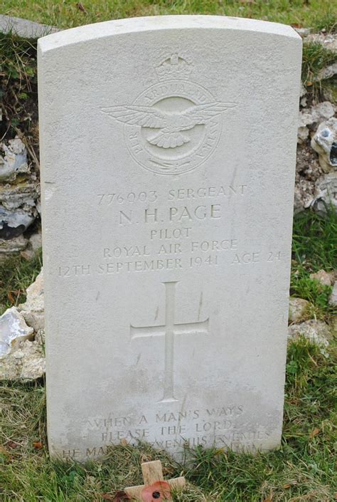 Headstone Sgt Pilot N H Page Rafvr St Andrews Churchyard Flickr