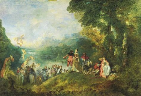 Antoine Watteau The Embarkation For Cythera Rococo Painting Oil
