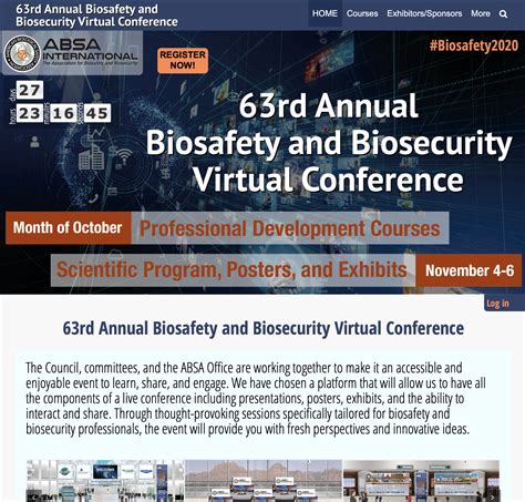 Absa Annual Biosafety And Biosecurity Conference