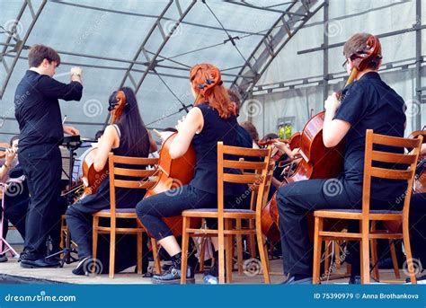 Classical Music Outdoor Concert In Central Park Editorial Stock Image Image Of Musician