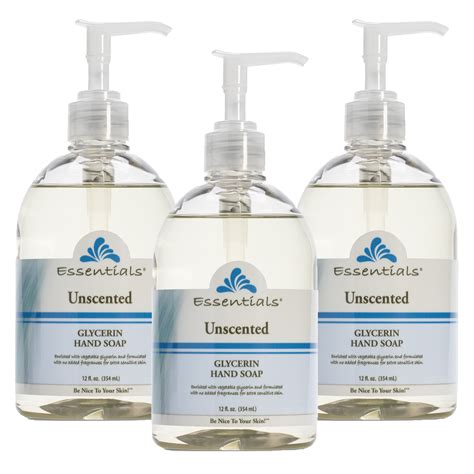 Essentials By Clearly Natural Glycerin Liquid Hand Soap Unscented 12