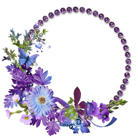 Download Floral Round Frame Transparent Image HQ PNG Image | FreePNGImg