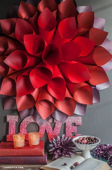 Easy Diy Star Burst Wall Art Lia Griffith Valentines Diy Paper