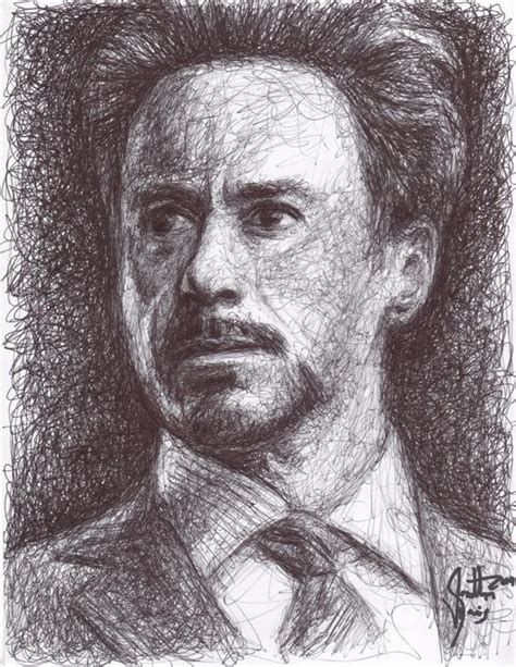 Drawing Tony Stark Sketch Images Download Free Mock Up