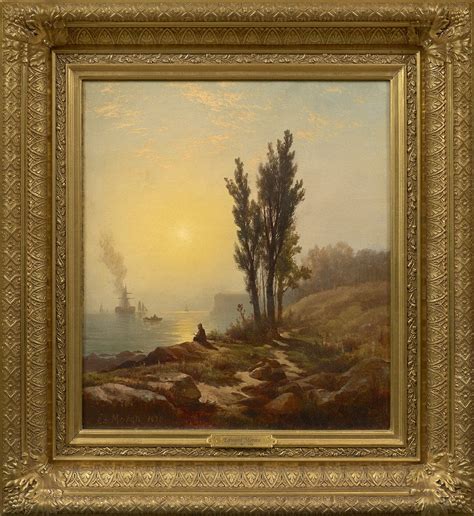 Moran E Sold Early Dawn New York Harbor Questroyal Fine Art