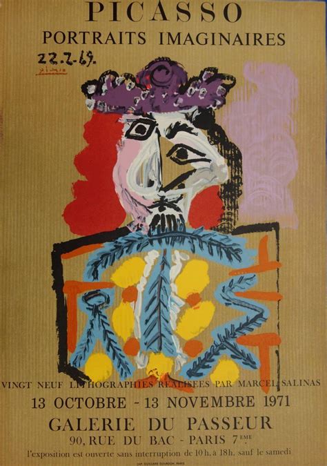 After Pablo Picasso Portrait Print Imaginary Portraits Torero