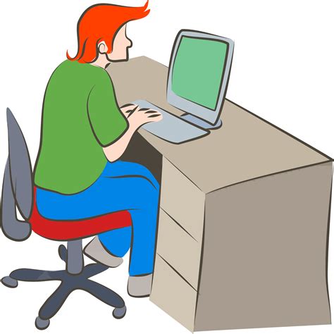 Sitting At Computer Clipart 10 Free Cliparts Download Images On