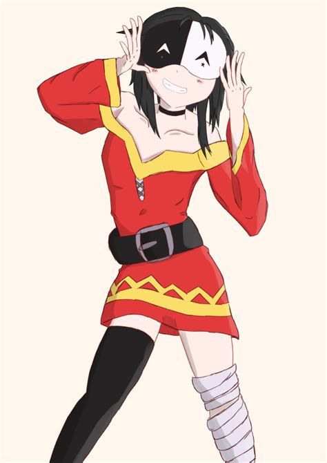 Megumin Trying Out A Vanir Mask Konosuba