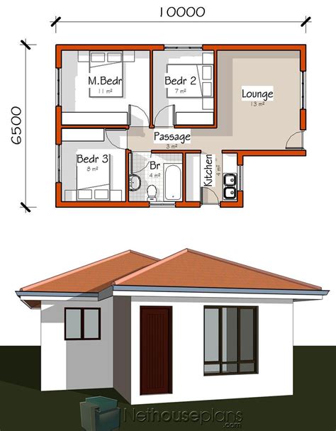 Simple 3 Room House Plan Pictures 4 Room House Nethouseplans 3 Room