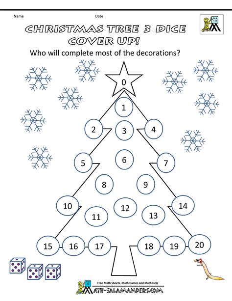 Free Christmas Math Printables Printable Templates