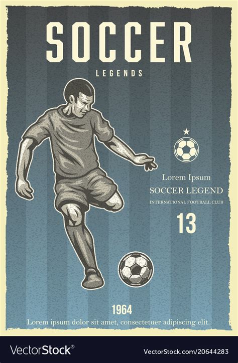 Vintage Soccer Poster