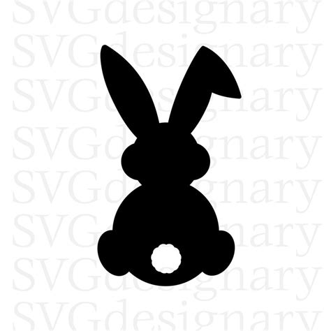Bunny SVG PNG Download Easter Eggs Chicks Silhouette | Etsy