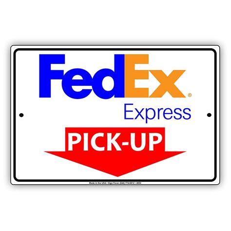 Fedex Express Mail With Graphic Pick Up Here Postal Service Caution