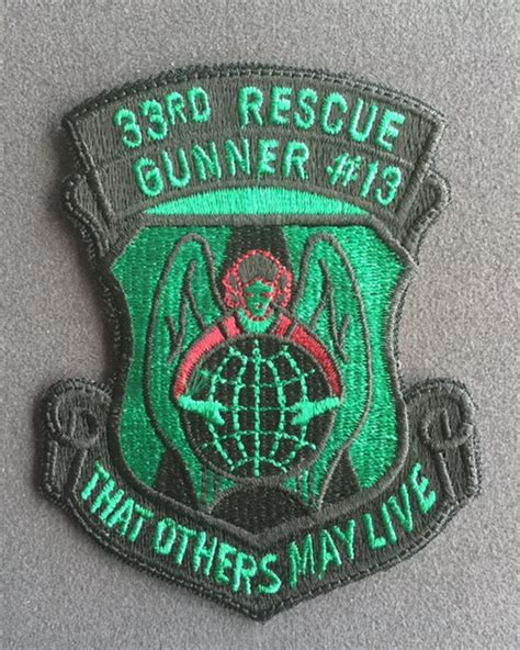 The Usaf Rescue Collection Usaf 33rd Rqs Gunner 13 Patch