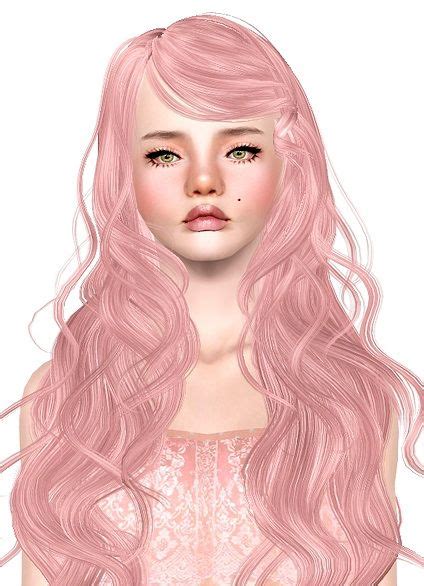 Newsea`s Sparkle Sky Hairstyle Retextured By Jas Sims 3 Hairs Sims