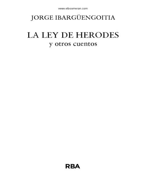la ley de herodes ibargÜengoitia pdf