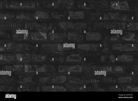 Black Brick Wall Background Or Texture Stock Photo Alamy