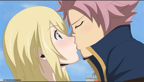 natsu and lucy kiss final chapter by lucyheartfiliar on deviantart