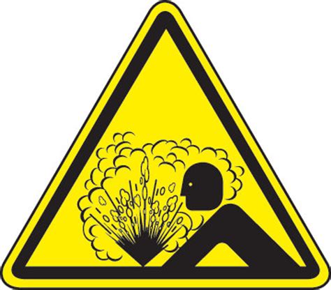 Risk Of Explosion Hazard Iso Triangle Hazard Symbol