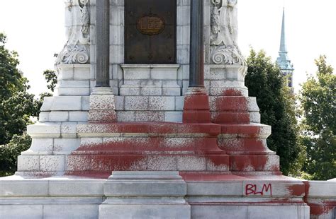Lee Statue On Monument Avenue Vandalized Richmond Local News