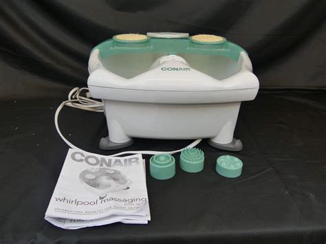 lot 258 conair whirlpool massaging foot spa model fb23rwr with bubbles and heat hidden