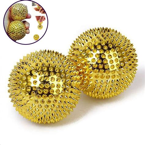 Cheap Magnetic Massage Ball Relieve Muscle Physiotherapy Hand Massage Ball Fitness Spiky Abs Joom