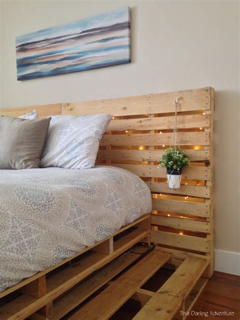 40 Creative Wood Pallet Bed Design Ideas Pallet Bed Frame Diy Pallet Bed Frame Pallet Bed Frames