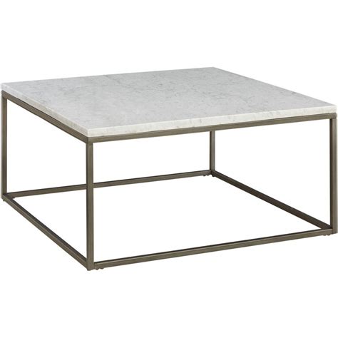Square Marble Top Coffee Table Display Cabinet