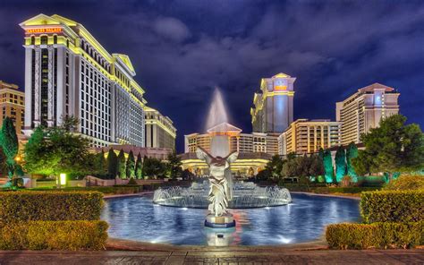 Hotel Caesars Palace With Fountain Las Vegas Nevada North America Hd