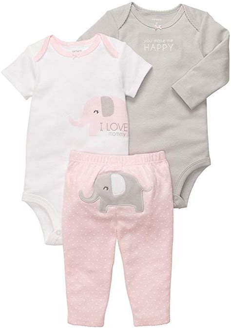 Who Wouldnt Love These Elephants Carters Baby Girls 3 Pc Turn Me
