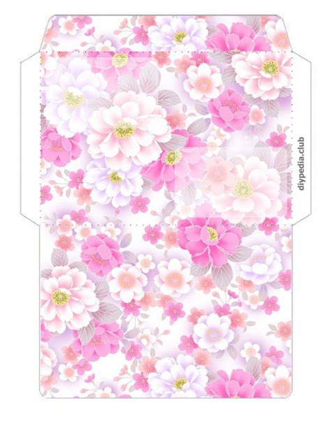 Floral Envelope Templates For Printing • Diypedia