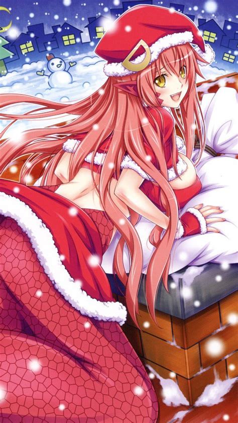 Christmas Anime 2017 Monster Musume Miiaiphone 7 Plus Wallpaper 1080×1920 Kawaii Mobile