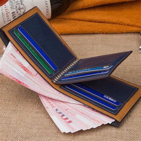 Money clip wallet safely holds your items and avoids its loss. Fashion Mens Leather Wallet Money Clip Bifold Trifold