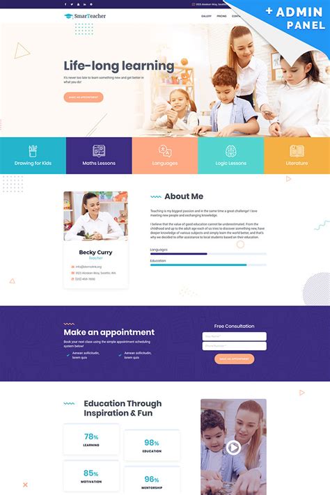Education Landing Page Template 89012