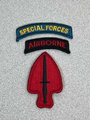 Usasoc Ssi Full Color Patch W Airborne And Special Forces Tabs Ebay
