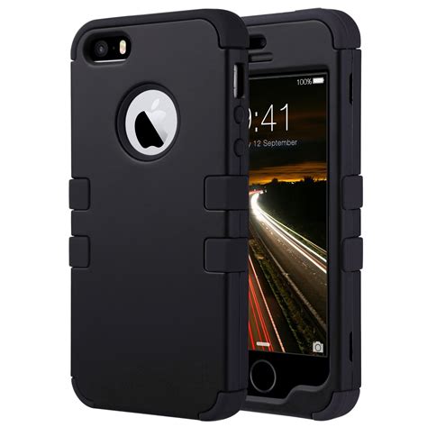 Ulak Iphone 5s Case Iphone Se 2016 Case 3in1 Hybrid High Impact Soft