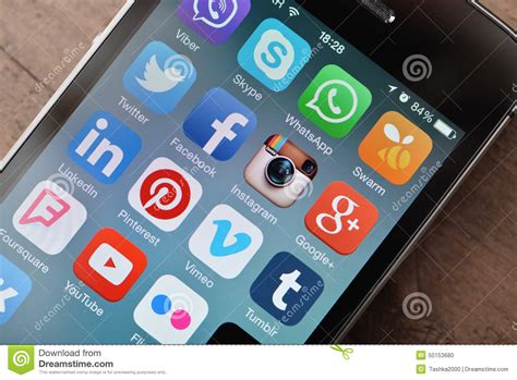 Most Popular Social Media Icons Editorial Image Image 50153680