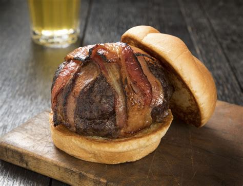 Add barbecue sauce, worcestershire, ancho, salt and pepper. Bacon Bomb Burger - Schweid & Sons - The Very Best Burger