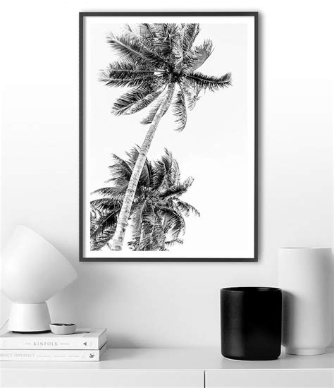 Palm Tree Print Beach Wall Art Tropical Print Coastal Etsy Beach