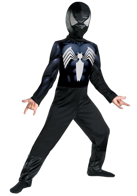 Child Black Suited Spiderman Costume Halloween Costume Ideas 2019