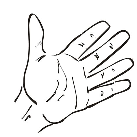 Hand Outline Clipart Best