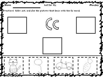 Spelling (make learning at home fun!) Pre-K /Kindergarten Morning/Homework Packet Common Core ...