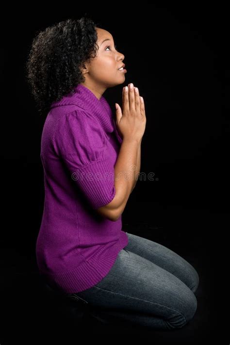 Praying On Knees Image