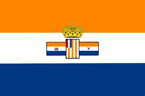 a united dutch kingdoms flag designed by me inspired by the old sa flag vexillology