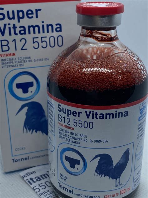 Super Vitamina B12 5500 100ml. TORNEL – Productos para gallos