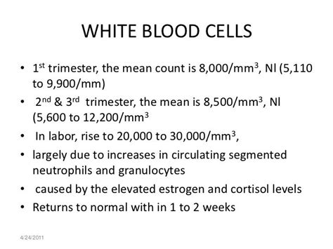 Does High White Blood Cell Count Mean Pregnancy Pregnancywalls