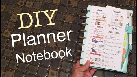 Tutorial How To Make A Notebook Into A Personal Planner For Functional