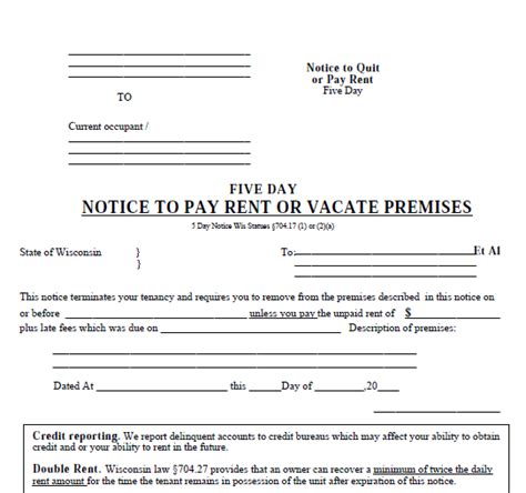 Please take note of my intention to vacate the following residence located at i understand that my lease agreement states that i have agreed to a thirty day written notice to vacate. Printable Sample 30 Day Eviction Notice Form | Real estate ...
