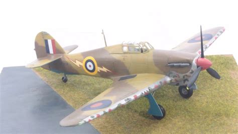 Airfix 148 Scale Hawker Hurricane Mk I Tropical Final Reveal Youtube
