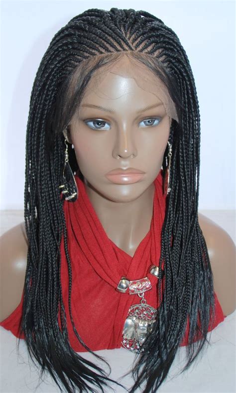 Braided Lace Front Wig Cornrow Color African Braids Hairstyles Lace